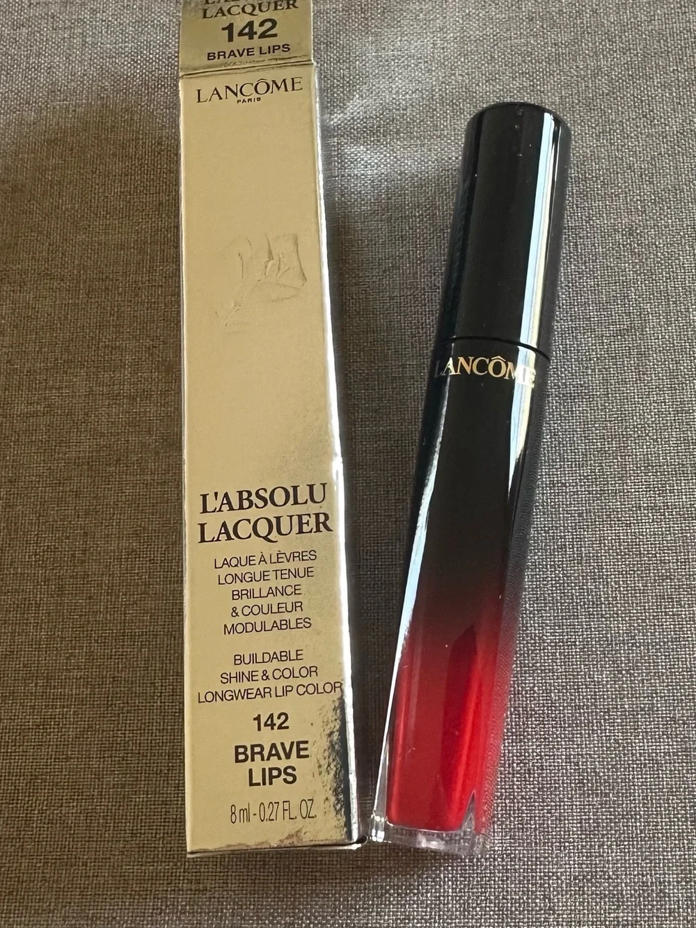 Lancôme L'Absolu Lacquer 142 Brave Lips - Red Ombre